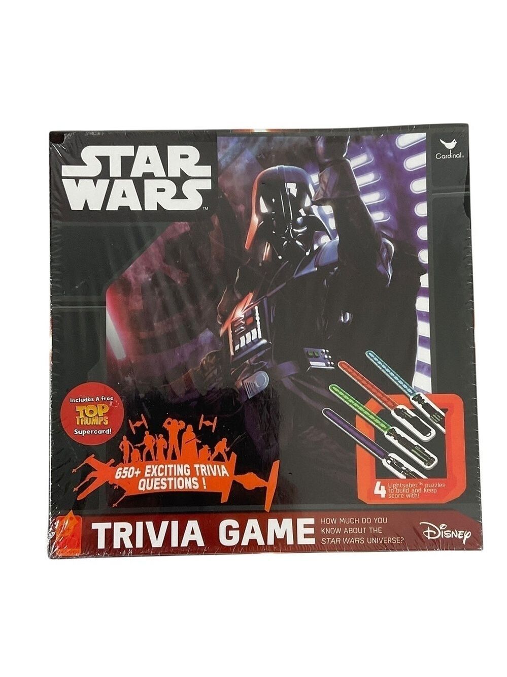 Star Wars Trivia Game Cardinal Disney Lucasfilm Sealed 650 Questions